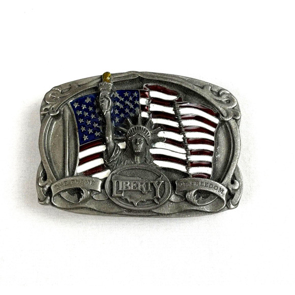 Unbranded Other - 2009 Belt Buckle USA Statue of Liberty Flag Country Western Cowboy Ranch Freedom